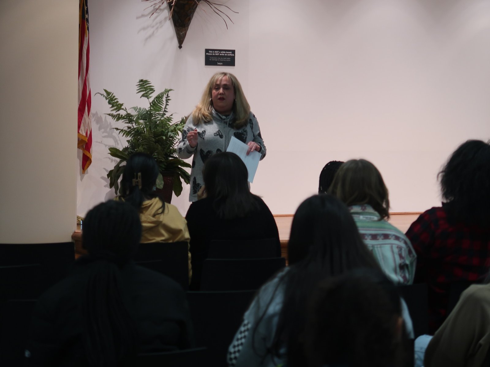 Teens Excelling Beyond Presented Painting With A Purpose through art therapy with Bridget Moran and canvas painting with Keisha Cato